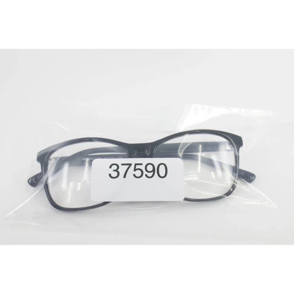 Black Rectangular Eyeglass Frames WP8101 BK 52-15-135 Glossy Acetate Glasses